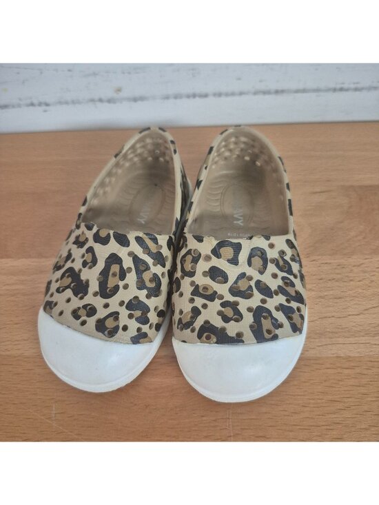 Old Navy Other - Old Navy Toddler Girls Leopard Print Slip-On Shoes Size 9 Rubber Casual Flats